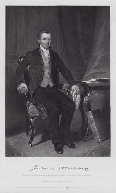 James Monroe (Grawerowanie) autorstwa Alonzo (after) Chappel