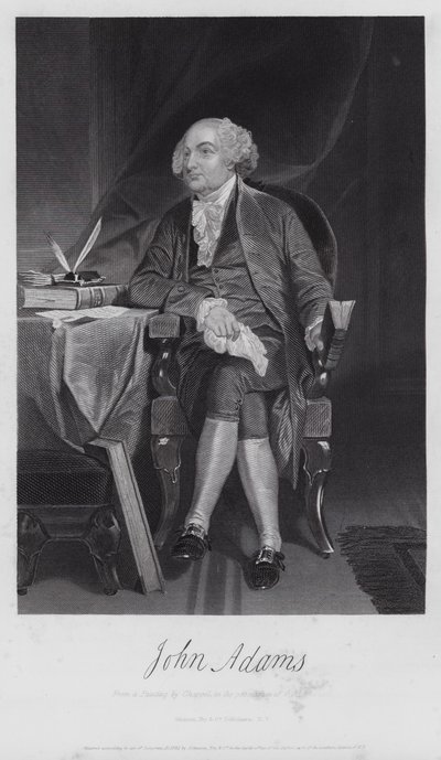 John Adams (Grawerowanie) autorstwa Alonzo (after) Chappel
