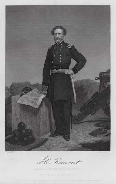 John Charles Fremont (Grawerowanie) autorstwa Alonzo (after) Chappel