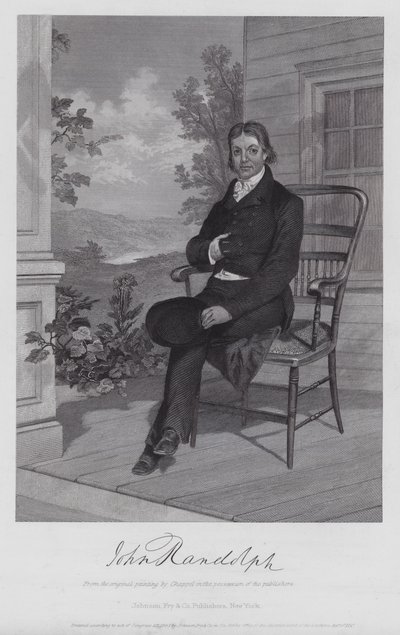 John Randolph (Grawerowanie) autorstwa Alonzo (after) Chappel