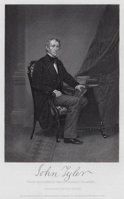 John Tyler (Grawerowanie) autorstwa Alonzo (after) Chappel