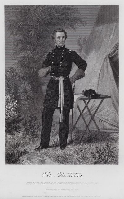 Ormsby Mcknight Mitchel (grawerowanie) autorstwa Alonzo (after) Chappel