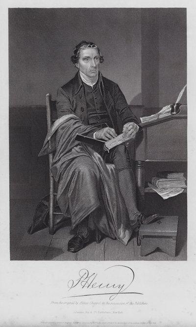 Patrick Henry (Grawerowanie) autorstwa Alonzo (after) Chappel
