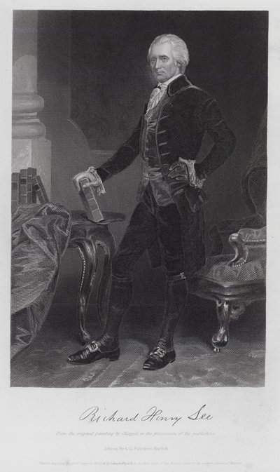 Richard Henry Lee (Grawerowanie) autorstwa Alonzo (after) Chappel