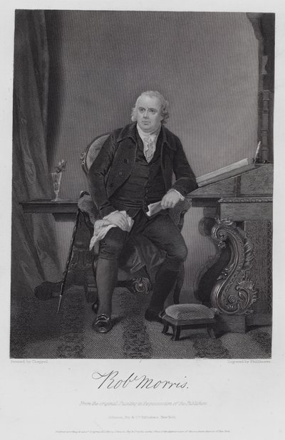 Robert Morris (Grawerowanie) autorstwa Alonzo (after) Chappel