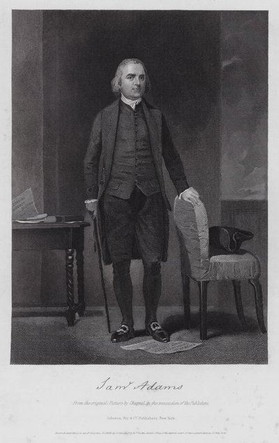 Samuel Adams (grafika) autorstwa Alonzo (after) Chappel