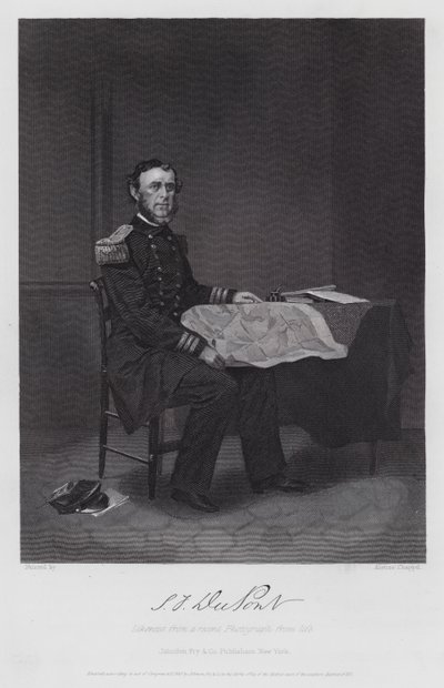 Samuel Francis Dupont (grafika) autorstwa Alonzo (after) Chappel