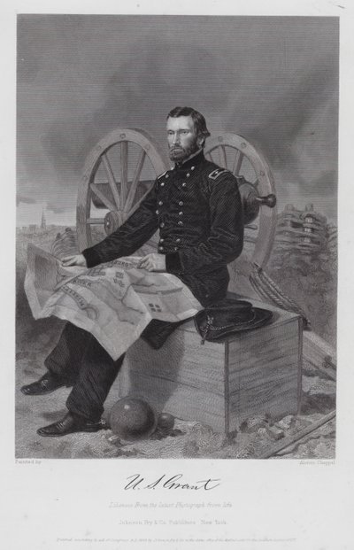 Ulisses S Grant (Grawerowanie) autorstwa Alonzo (after) Chappel