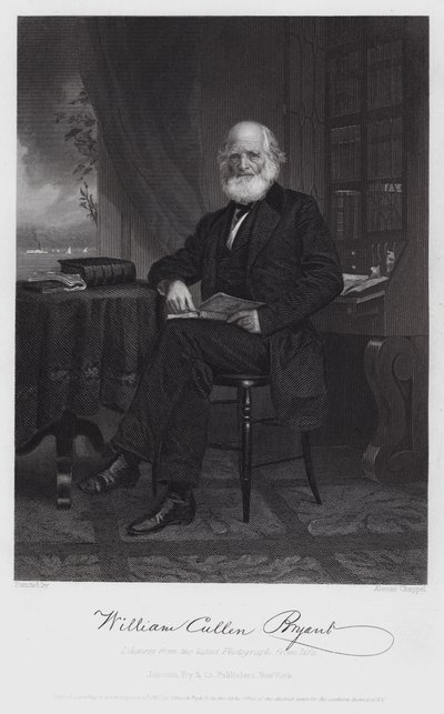 William Cullen Bryant (Grawerowanie) autorstwa Alonzo (after) Chappel