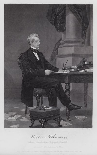 William Henry Seward (grafika) autorstwa Alonzo (after) Chappel