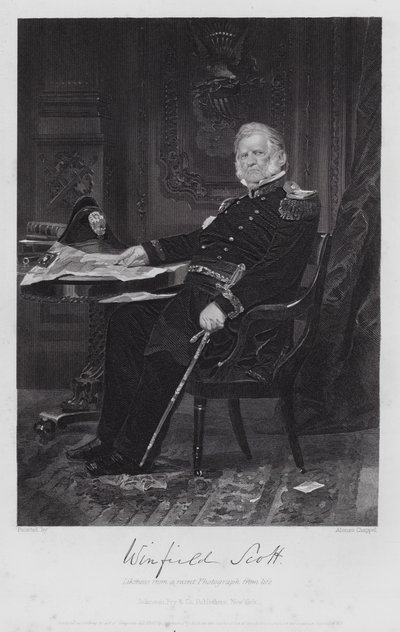 Winfield Scott (grawerowanie) autorstwa Alonzo (after) Chappel