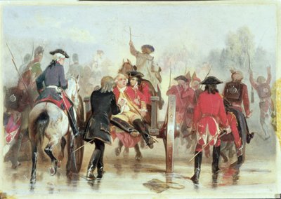 Braddocks Retreat 9 lipca 1755, 1865 autorstwa Alonzo Chappel