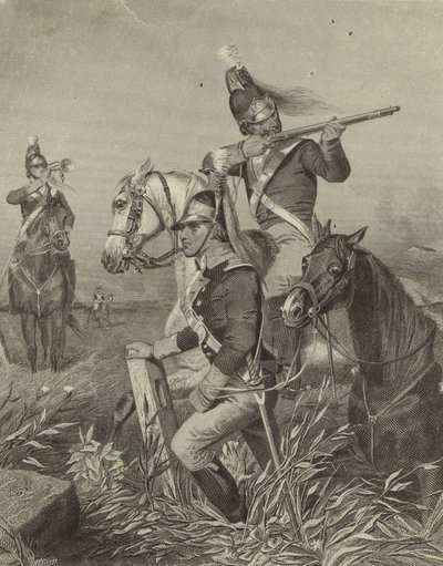 Kawaleria Lee potyczki w bitwie pod Guilford, 1858 autorstwa Alonzo Chappel