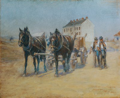 W Hernalser Sandgstätte autorstwa Alphons Leopold Mielich