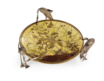 Filiżanka (Tazza), intarsja Ferdinanda Duvinage, druga połowa XIX wieku (brąz posrebrzany i złocony, kość słoniowa i drewno) (patrz także 476612) autorstwa Alphonse-Gustave Giroux
