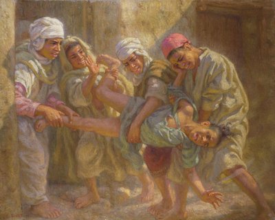 Opuszczenie szkoły koranicznej autorstwa Alphonse Etienne Dinet