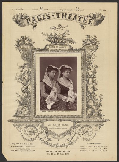 Teatr Paryski: Les Soeurs Badia autorstwa Alphonse J. Liébert
