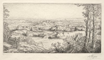 Dolina w Burgundii autorstwa Alphonse Legros