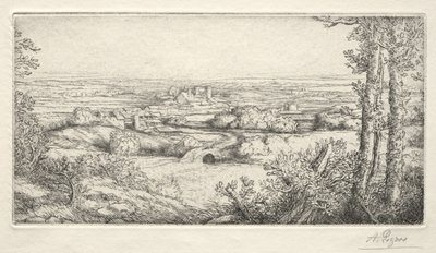 Dolina w Burgundii autorstwa Alphonse Legros