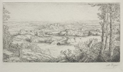 Dolina w Burgundii autorstwa Alphonse Legros