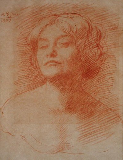 Alice Knewstub autorstwa Alphonse Legros