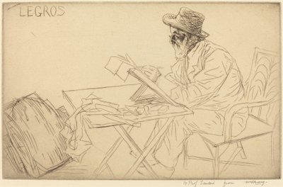 Alphonse Legros szkicowanie. autorstwa Alphonse Legros