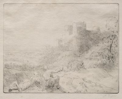 Stary zamek. autorstwa Alphonse Legros