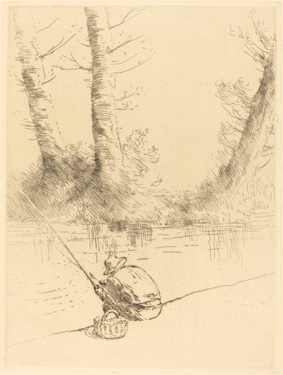 Wędkarz (Wędkarz) autorstwa Alphonse Legros