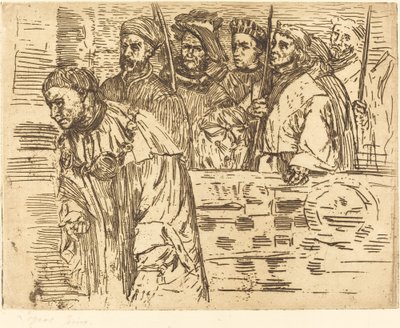 Łucznicy Les łuczników, 1862. autorstwa Alphonse Legros