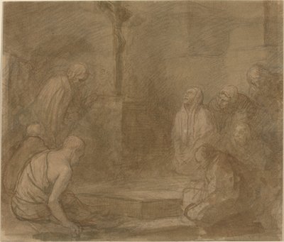 U stóp krzyża autorstwa Alphonse Legros