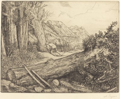 W domu drwali Chez les bucherons. autorstwa Alphonse Legros