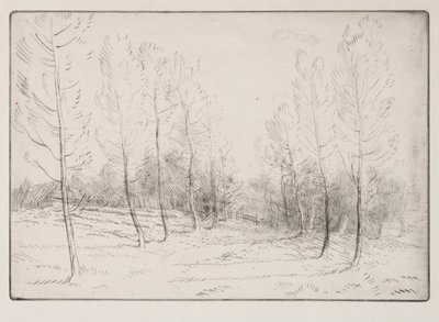 Aleja Topoli. autorstwa Alphonse Legros