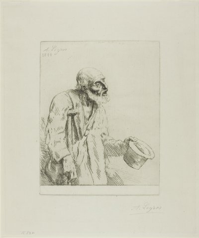 Żebrak z kulami autorstwa Alphonse Legros