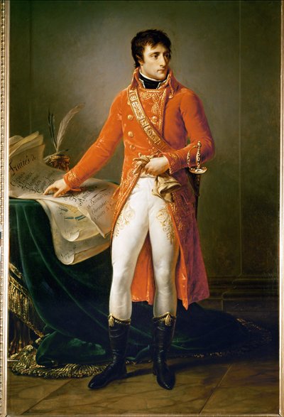 Bonaparte jako pierwszy konsul (olej na płótnie) autorstwa Alphonse Legros
