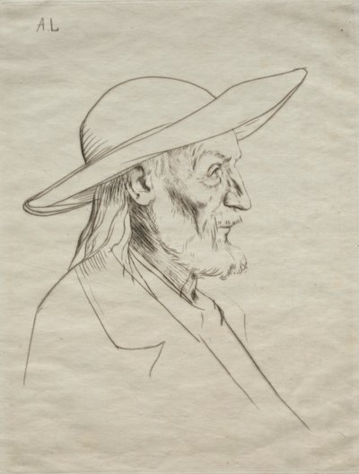 Chłop bretoński. autorstwa Alphonse Legros