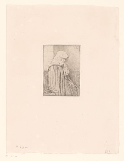 Bretonka w chuście autorstwa Alphonse Legros