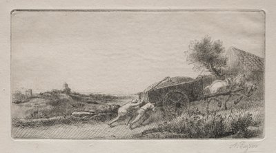 Przynoszenie siana do domu autorstwa Alphonse Legros
