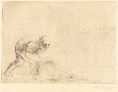 Płonąca Trawa Palnik do ziół. autorstwa Alphonse Legros