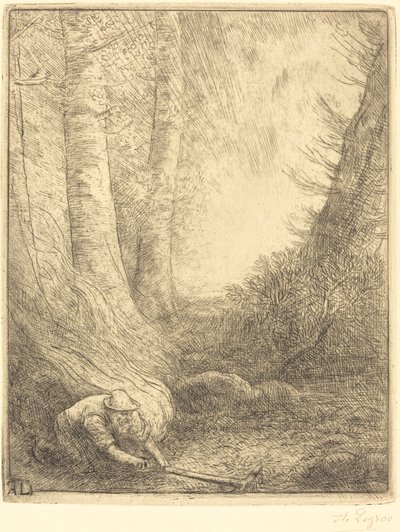 Spalanie traw Palnik do trawy. autorstwa Alphonse Legros