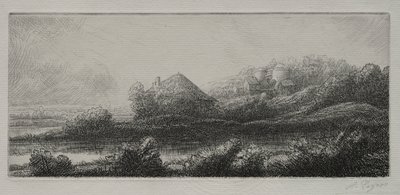 Domek na bagnach. autorstwa Alphonse Legros