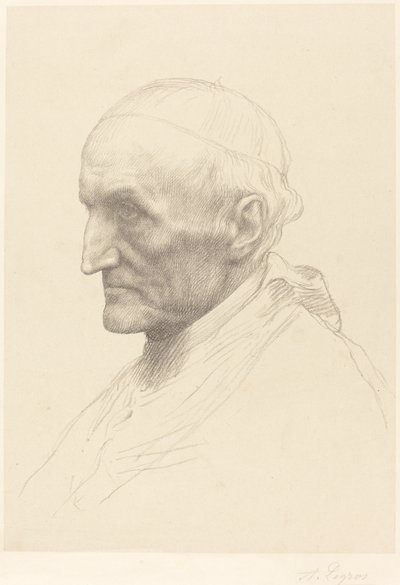 Kardynał Manning, 2. płyta. autorstwa Alphonse Legros