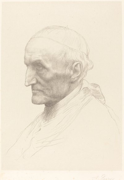 Kardynał Manning, 2. płyta autorstwa Alphonse Legros