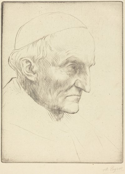 Kardynał Manning, tablica 3 autorstwa Alphonse Legros