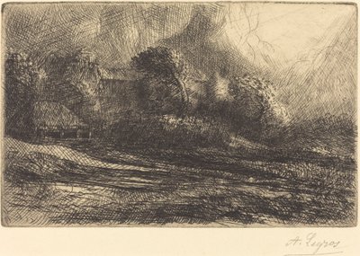 Chailli widziany podczas burzy autorstwa Alphonse Legros