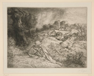 Zamek Powracających autorstwa Alphonse Legros