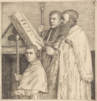 Chórzyści, II płyta (Le lutrin) autorstwa Alphonse Legros