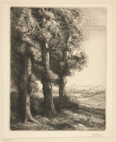 Zakątek lasu autorstwa Alphonse Legros