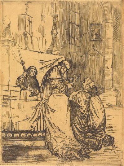 Komunia w kościele św. Medarda (La communion dans l