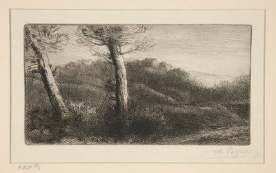 Zachód słońca autorstwa Alphonse Legros