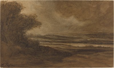 Wieś Burgundii [rekto] autorstwa Alphonse Legros